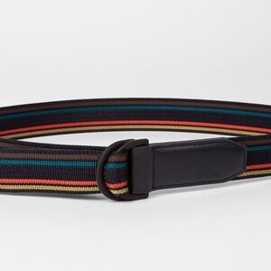 Paul Smith Webbing Stripe D-Ring Belt